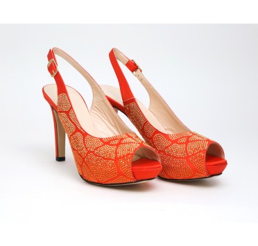 Slingback Aster in arancio