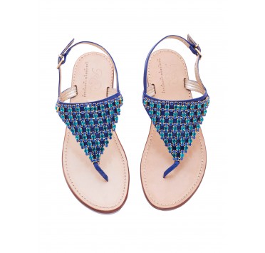 Sandalo Gioiello in Bluette