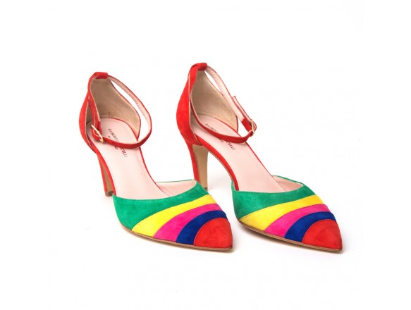 Basic in red multicolor