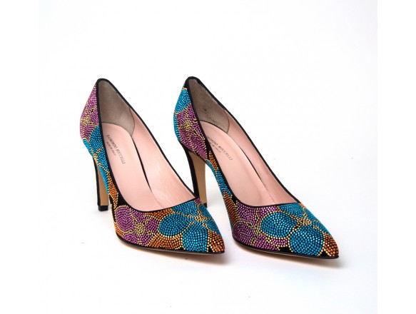 Lush Flower in multicolor black