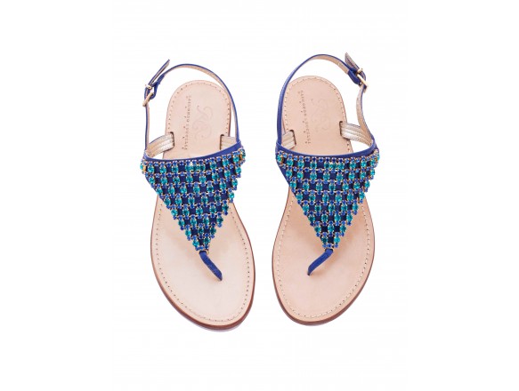 Sandalo Gioiello in Bluette